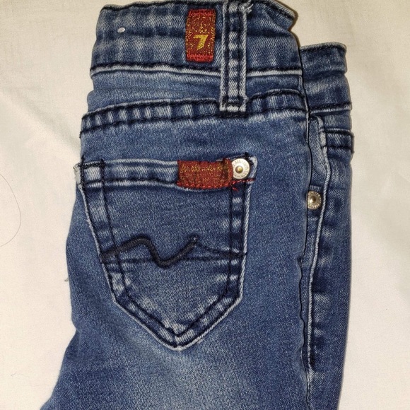 Seven 7 toddler girl jeans size 4 - Picture 4 of 7